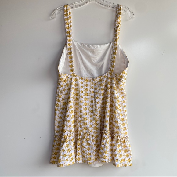 LPA Mabel Dress White and Yellow size Large - Picture 4 of 7